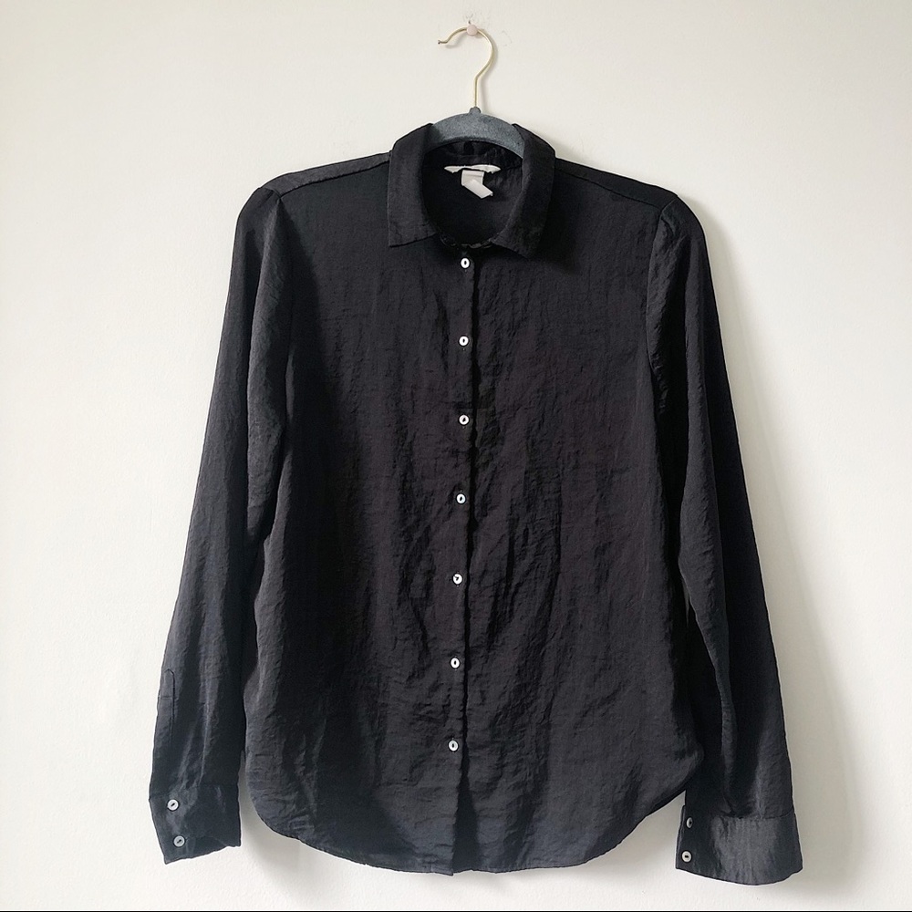 H&M Button Up Crepe Shirt